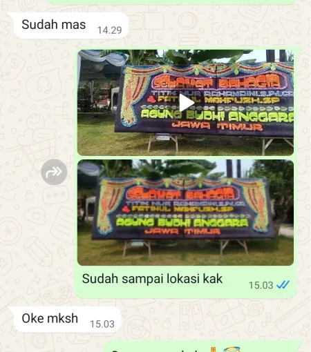 Pengiriman Papan Bunga Baros Cimahi Tengah